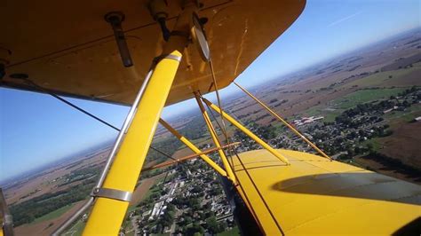 WACO Open Cockpit Biplane Ride at the annual WACO Fly-In in Troy, Ohio ...