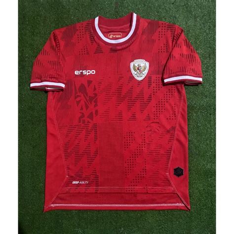 Jual Jersey Indonesia Home Piala Asia Erspo 2023 2024 Baju Bola Timnas