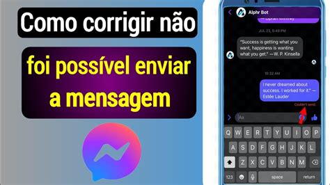 Como Corrigir O Problema Do Messenger N O Foi Poss Vel Enviar A