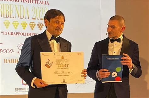 Tacco Rosa Premiato Con I 5 Grappoli Bibenda Per Il 2anno