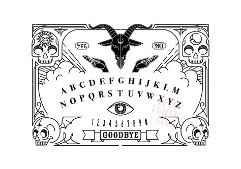 Ouija Board Svg Ouija Spirit Board Design Spirit Board Svg Etsy