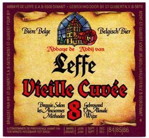 Drink Label Abbaye de Leffe Vieille Cuvée 8 Brouwerij Hoegaarden