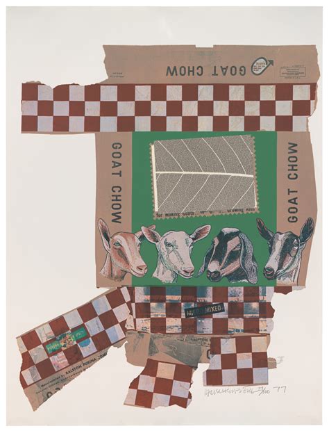 Robert Rauschenberg Goat Chow Chow Bags 1977 SFMOMA