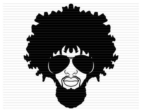 Afroman Svg Afro Man Afro American Black Man Afro Boy Dred Black