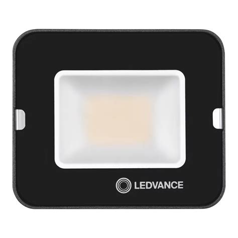 Projecteur à LED Ledvance Osram 10W 3000K 900 lumens IP65 noir FLCOMP10830B