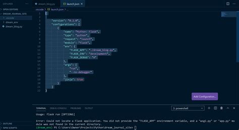 При добавлении библиотек (flash db init) в Flask. Выскакивает ошибка. Error: Could not locate a Flask application