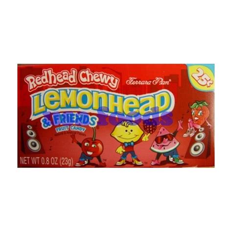 Ferrara Redhead Chewy Lemonheads 23g Usa Foods