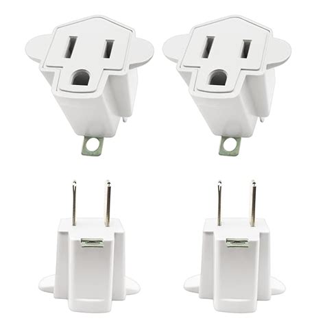 Buy 3 Prong To 2 Prong Outlet Adapteryoelvn 3 Prong Adapter Grounding