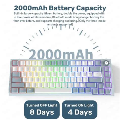 AKKO CINNAMOROLL B Plus PBT RGB Three Mode Hot Swap Mechanical Keyboard F Q