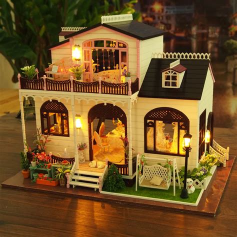 Buy Large Assembling Diy Miniature Villa Model Kit