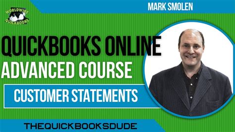 Quickbooks Online Customer Statements Youtube