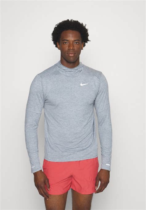 Nike Performance Hoodie Langærmet T Shirt Smoke Grey Grey Fog