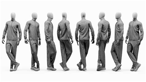 Male Sport Mannequin Collection 3D Model 199 Max Fbx Obj Free3D