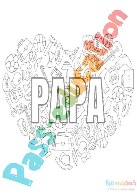 Coloriage Papa Gratuit à Imprimer Dessins De Papa En Pdf