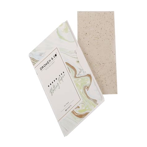 Buy Dromen And Co Green Tea Blotting Paper 50 Sheets 123 Gm Online At