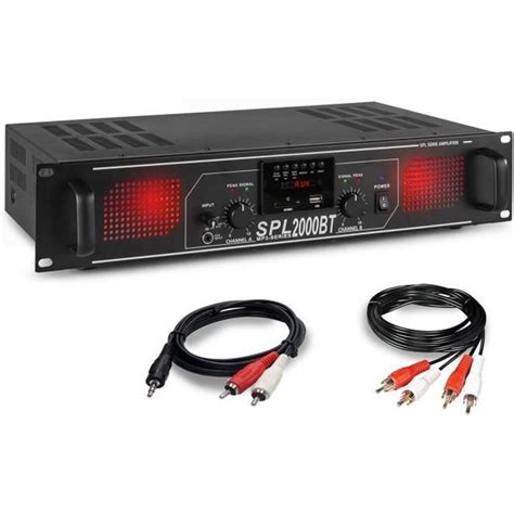 Amplificateur Sono DJ Skytec SPL2000BTMP3 2000W Bluetooth USB SD AUX