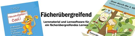 Lernmaterial Lernsoftware F R F Cher Bergreifendes Lernen