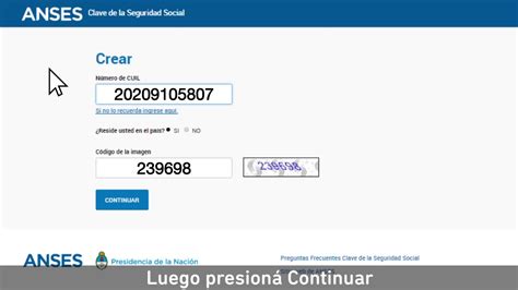 Como Crear La Clave De Seguridad Social Para Realizar Tramites En Anses Plan Mas Vida Visa