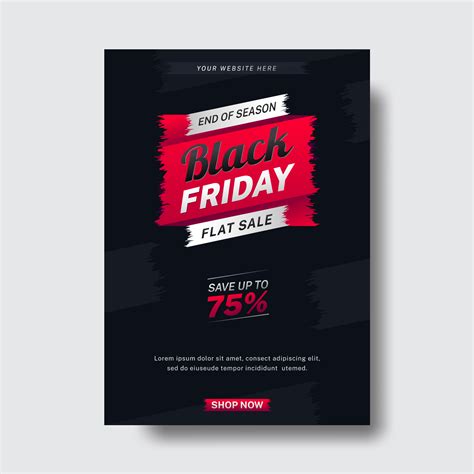 Black Friday Promotional Sale Flyer 1434824 Vector Art at Vecteezy