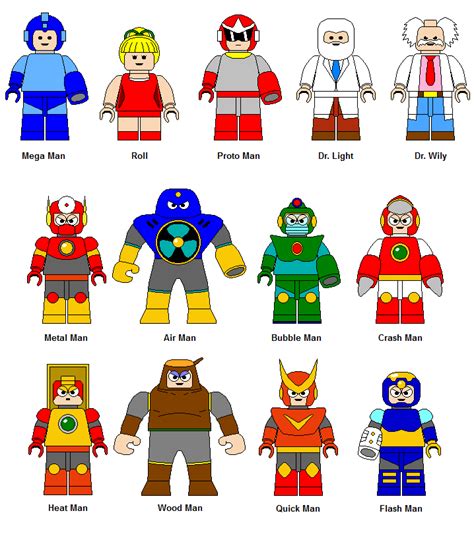 Lego Mega Man Characters 2 By Gamekirby On Deviantart