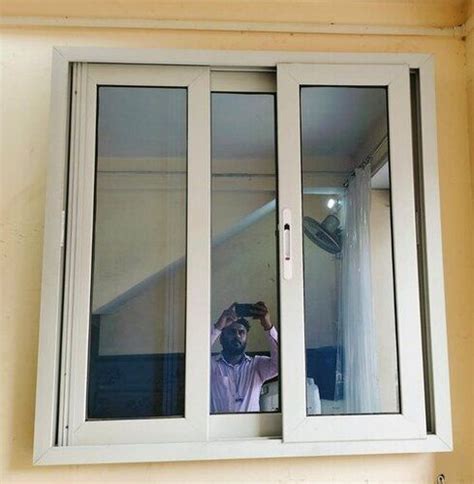 Aluminium Sliding Windows Customized Size Polished Finish Corrosion