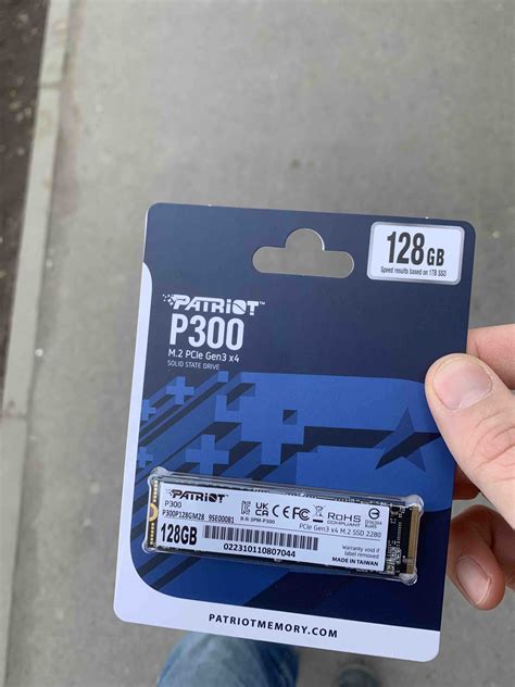 SSD накопитель Patriot Memory P300P128GM28 M 2 2280 128 ГБ