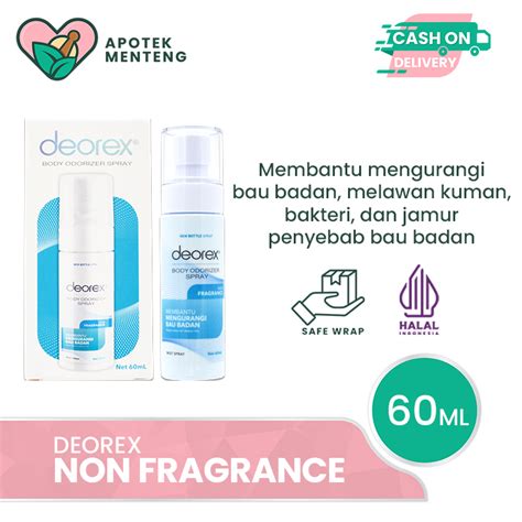 Jual Deorex Body Odorizer Spray Non Fragrance Ml Deodoran Spray