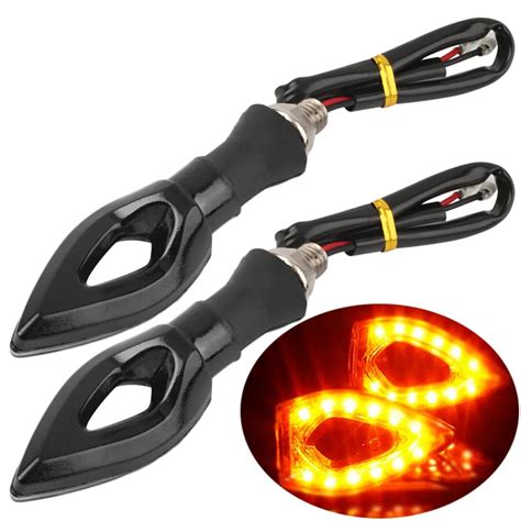 4pcs Of Universal Led Motorcycle Turn Signal Indicators Light