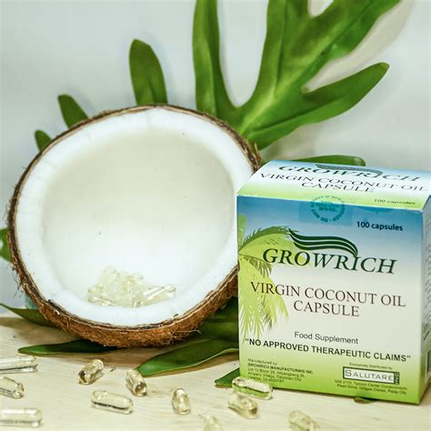 Lemon GreenTea: GROWRICH Virgin Coconut Oil Capsules are all-natural supplements that have many ...