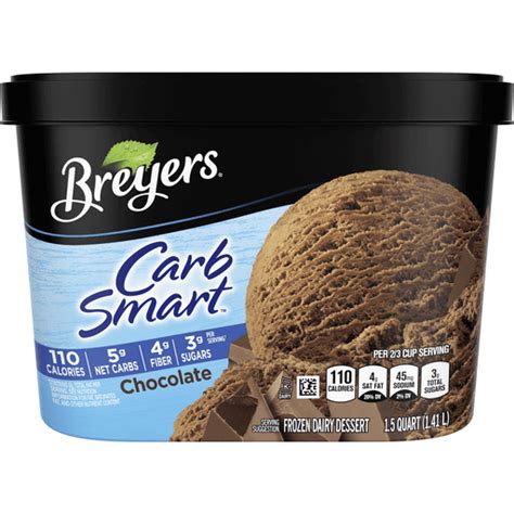 Breyers Carbsmart Frozen Dairy Dessert Chocolate Oz Ice Cream