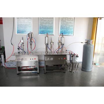 China Semi Automatic Aerosol Can Gas Filling Machine For Propane Butane