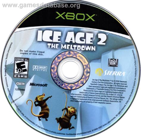 Ice Age 2 The Meltdown Microsoft Xbox Games Database