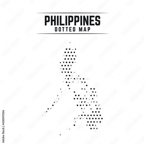 Dotted Map Of Philippines Stock Vector Adobe Stock