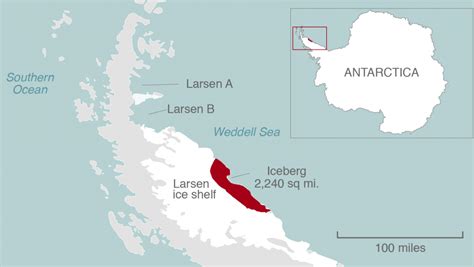 A Delaware-sized iceberg has broken off of the Antarctic Peninsula