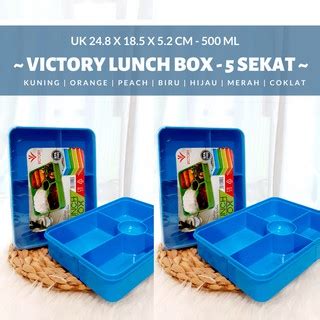 Jual Box Bento Sekat 5 Box Bento Plastik Beli Kotak Makan Kotak Makan