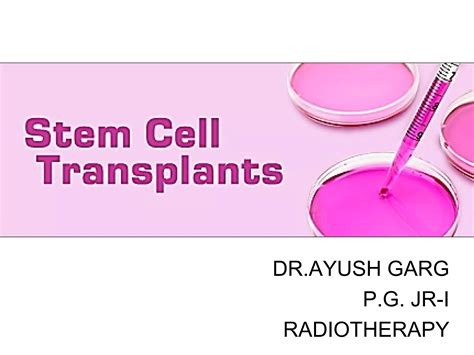 Stem Cell Transplantation Ppt