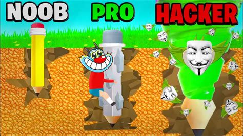 Noob Vs Pro Vs Hacker In Pen Dig With Oggy And Jack Rock Indian