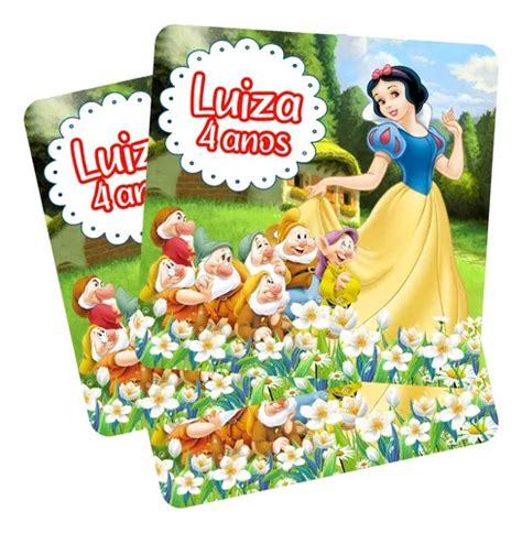 Adesivos Personalizados X Cm Sacola Branca De Neve Parcelamento