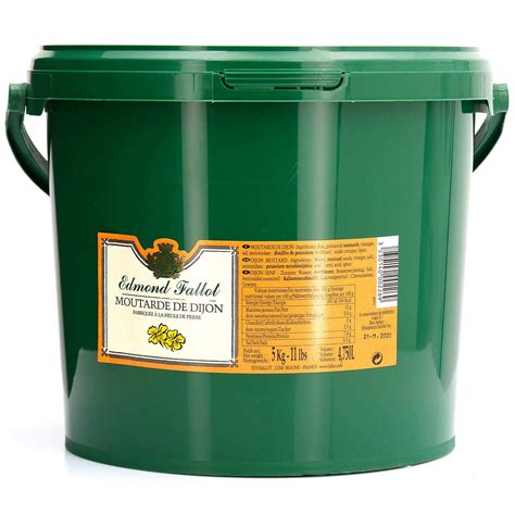 Moutarde En Grains Edmond Fallot Seau Plastique 5kg Fallot