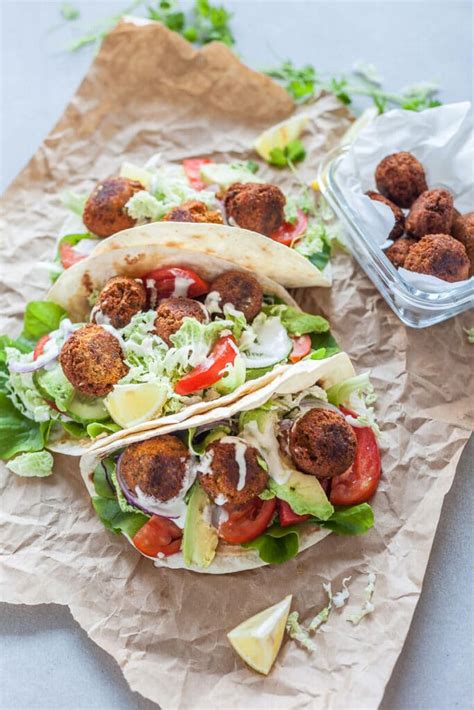 Crispy Falafel Hummus Wrap Vibrant Plate