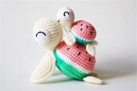 Amigurumi Strawberry Turtle Crochet Globe Trekking Hobbyist