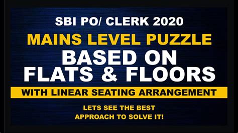 CLASS 24 HIGH LEVEL FLAT AND FLOOR BASED PUZZLE SBI PO MAINS 2020