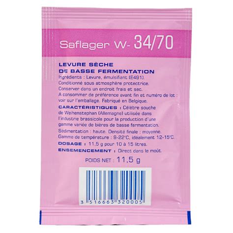 SafLager W-34/70 German Lager Dry Yeast