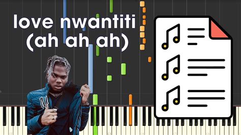 Ckay Love Nwantiti Ah Ah Ah Piano Tutorial Sheet Music Youtube