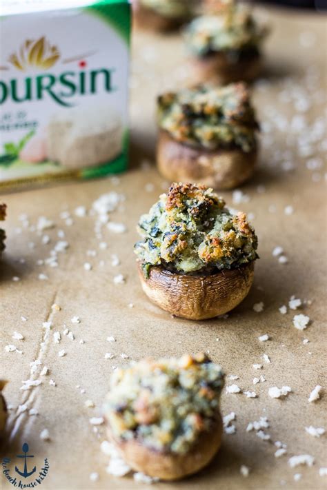 Boursin Stuffed Mushrooms Recip Zoid