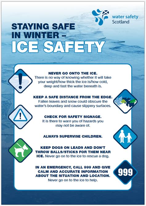 Ice Safety Water Safety Scotland Advice Do S And Donts