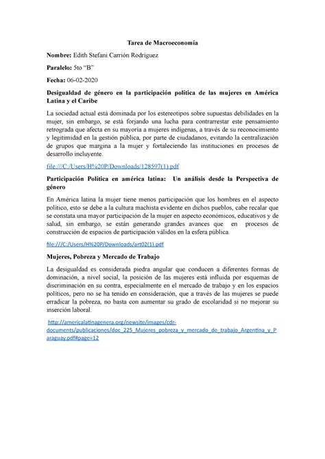 Desigualdad de género en la participación política de las mujeres en América Latina y el Caribe