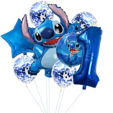 Lilo Stitch Globos De Papel De Aluminio Set Decoraciones De Fiesta