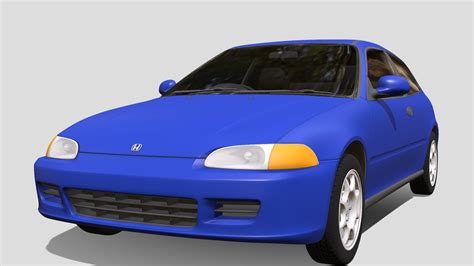 1992 Honda Civic Hatchback Download Free 3d Model By Badkarma™ 890244234 B6867e9 Sketchfab