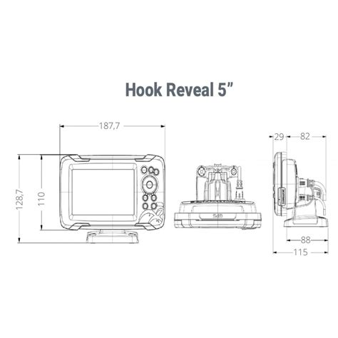 Lowrance Ecoscandaglio E Gps Hook Reveal Con Trasduttore Triple